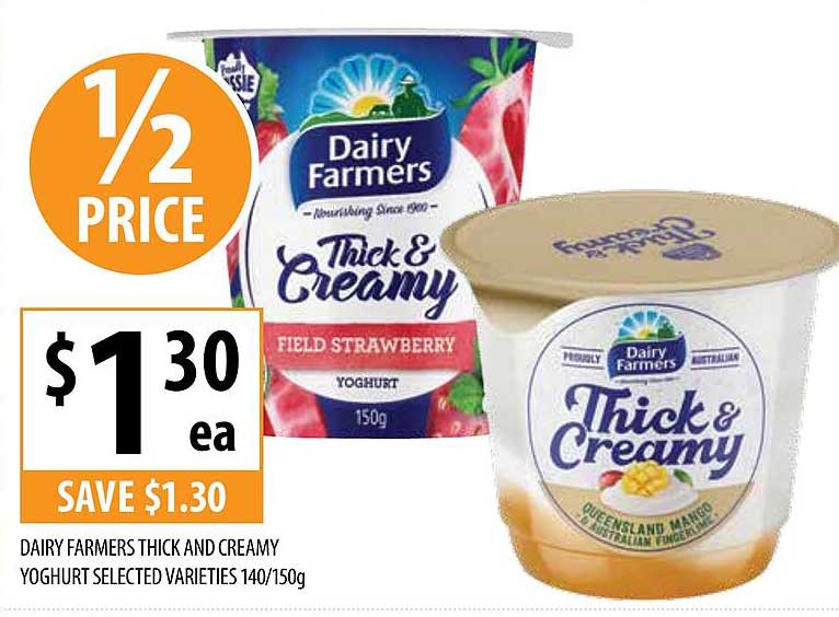 Dairy Farmers Thick And Creamy Yoghurt Offer at Supabarn - 1Catalogue ...