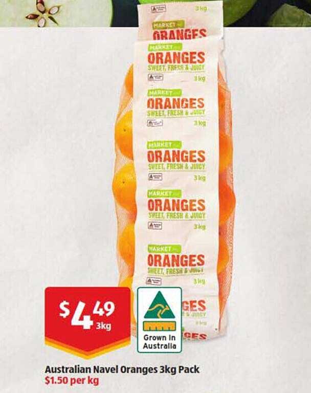 Australian Navel Oranges Offer at ALDI - 1Catalogue.com.au