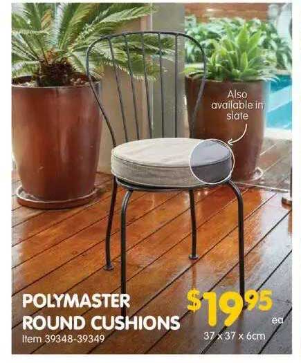 Clark Rubber Polymaster Round Cushions