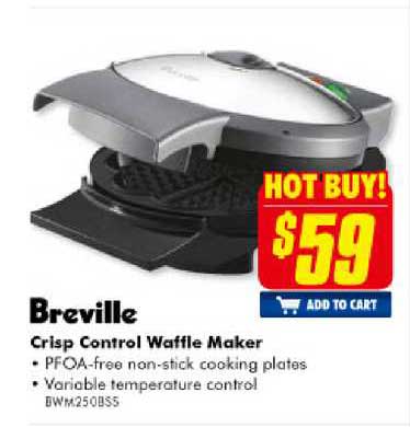 The Good Guys Breville Crisp Control Waffle Maker