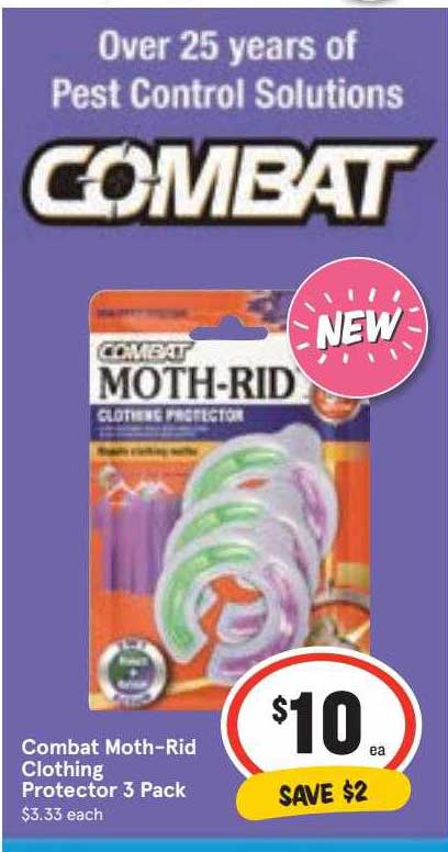 Buy Combat Moth-Rid Clothing Protector 3 pack
