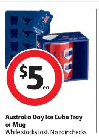 Coles Australia Day Ice Cube Tray Or Mug