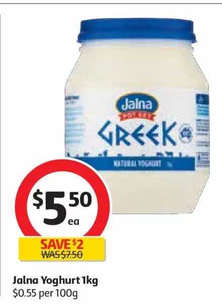 Jalna Yoghurt 1kg Offer at Coles - 1Catalogue.com.au
