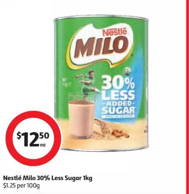 Coles Nestlé Milo 30% Less Sugar 1kg