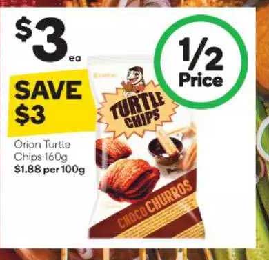 Woolworths Orion Turtle Chips