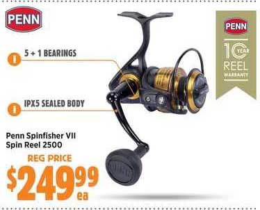 Penn Spinfisher VII Spin Reel 2500 Offer at Anaconda - 1Catalogue