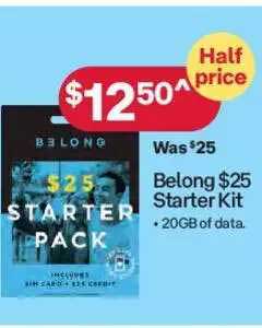 Australia Post Belong $25 Starter Kit