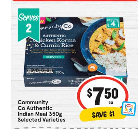 IGA Community Co Authentic Indian Meal 350g