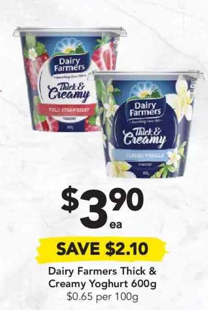 Drakes Dairy Farmers Thick & Creamy Yoghurt 600g