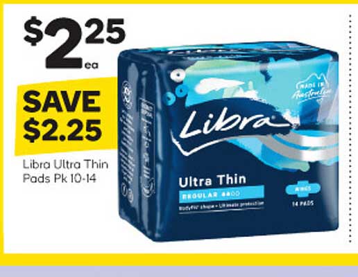 Woolworths Libra Ultra Thin Pads