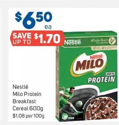 Foodland Nestlé Milo Protein Breakfast Cereal 600g