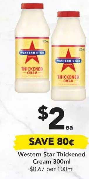 Drakes Western Star Thickened Cream 300ml