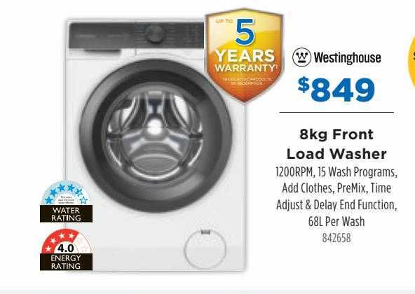 Betta Westinghouse Front Load Washer