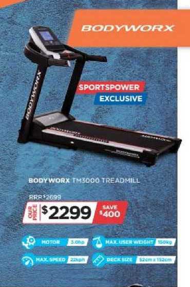 SportsPower Bodyworx TM3000 Treadmill