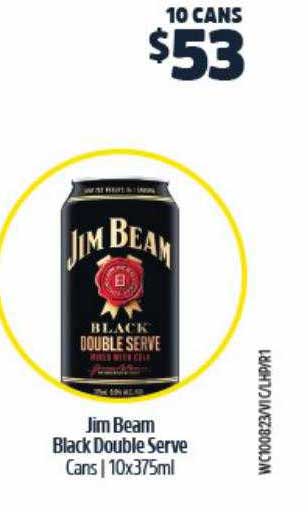 BWS Jim Beam Black Doubel Serve