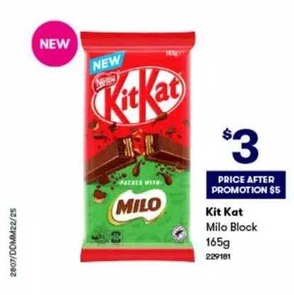 Kit Kat Milo Block Offer at BIG W