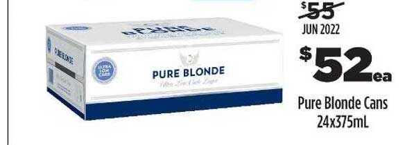 Liquorland Pure Blonde Cans