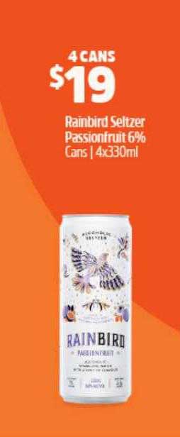 BWS Rainbird Seltzer Passionfruit 6%