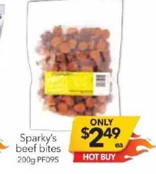 Cheap As Chips Sparky's Beef Bites