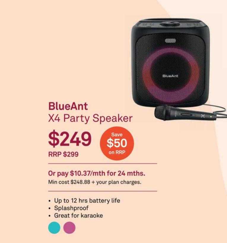 Telstra Blueant X4 Party Speaker