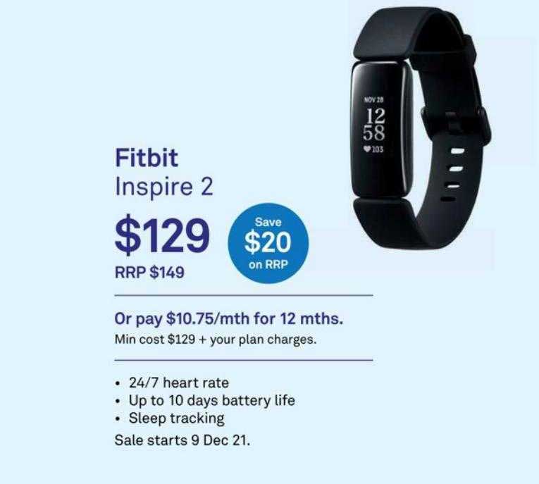 Telstra Fitbit Inspire 2