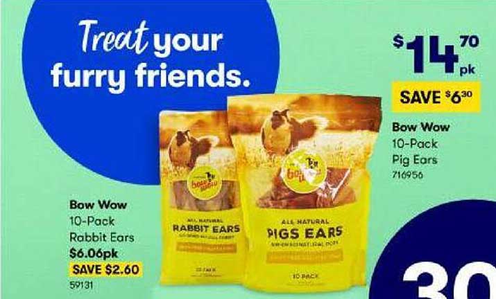 BIG W Bow Wow Rabbit Ears, Pig Ears