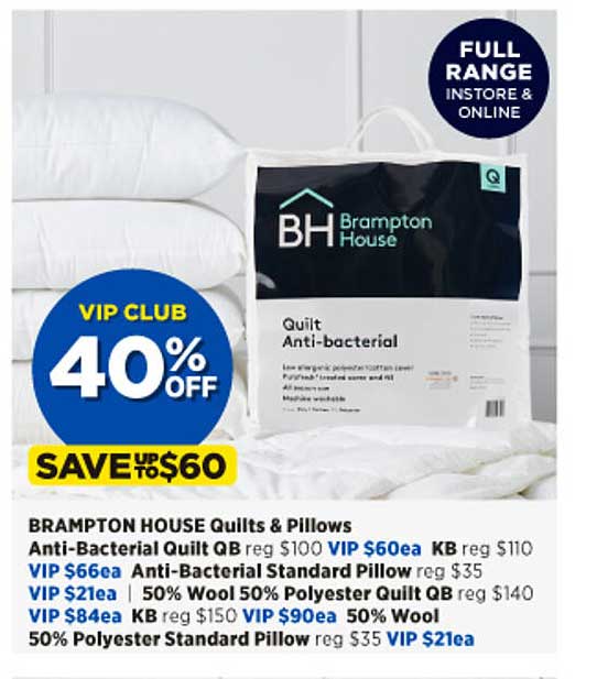 Spotlight Brampton House Quilt & Pillows