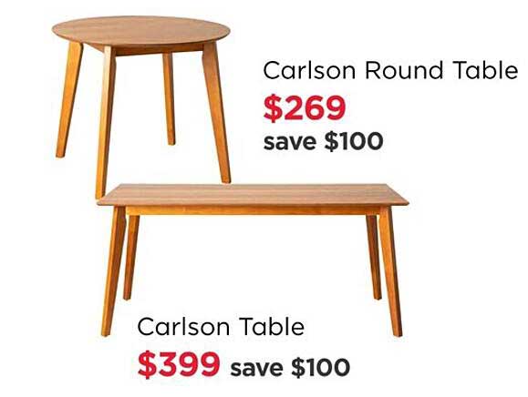 Early Settler Carlson Table
