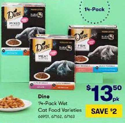 BIG W Dine 14-Pack Wet Cat Food