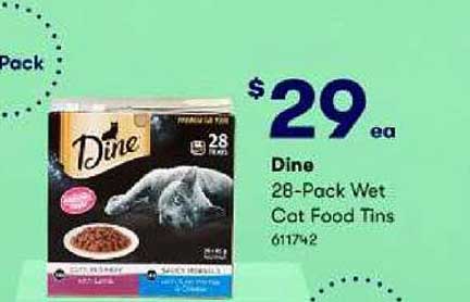 BIG W Dine 28-Pack Wet Cat Food Tins