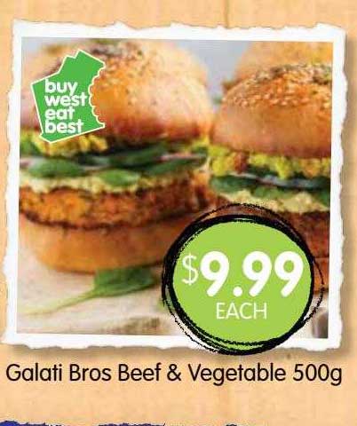 Spudshed Galati Bros Beef & Vegetables