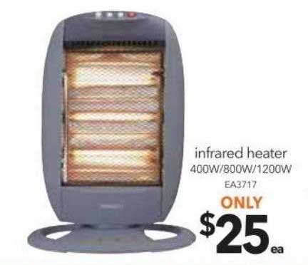 Cheap As Chips Infrared Heater 400w-800w-1200w