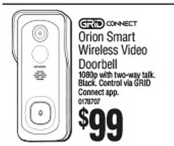 Bunnings Warehouse Irion Smart Wireless Video Doorbell
