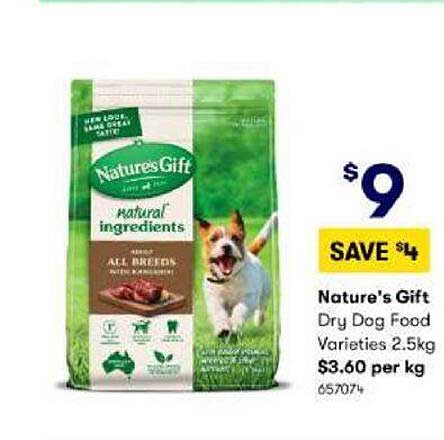 BIG W Nature's Gift Dry Dog Food