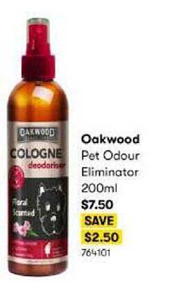 BIG W Oakwood Pet Odour Eliminator 200ml