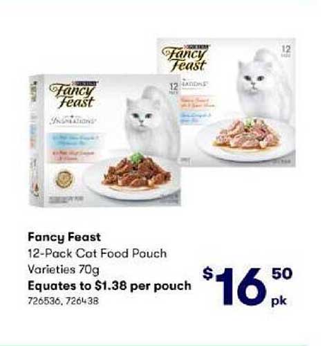 BIG W Purina Fancy Feast 12-Pack Cat Food Pouch