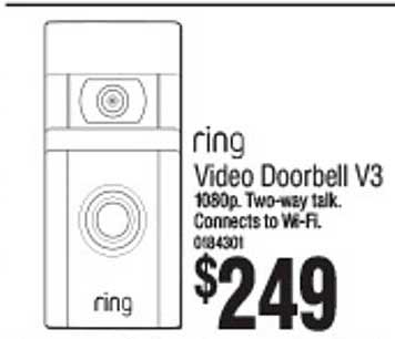 Bunnings Warehouse Ring Video Doorbell V3