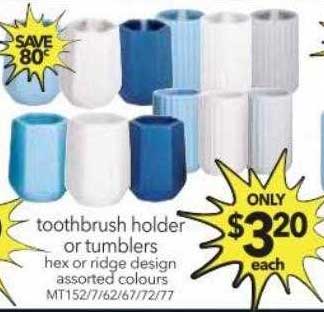 Cheap As Chips Toothbrush Holder Or Tumblers
