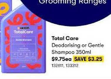 BIG W Total Care Deodorising Or Gentle Shampoo 350ml