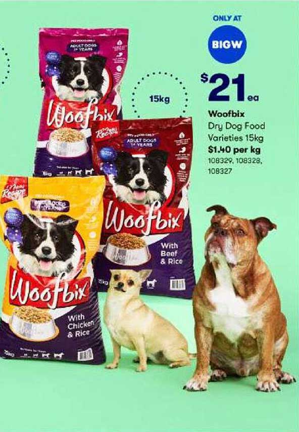 BIG W Woofbix Dry Dog Food