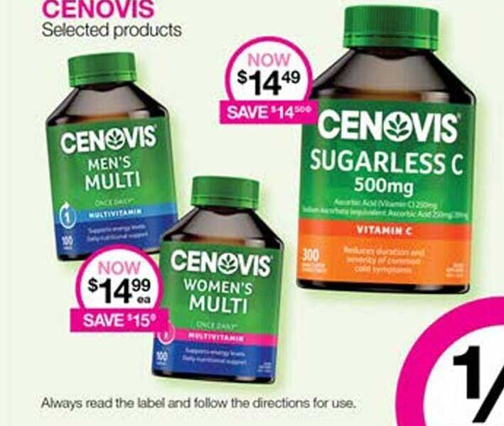 Cenovis Products Offer at Priceline