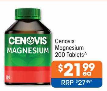 Cenovis Magnesium 200 Tablets Offer at Good Price Pharmacy - 1Catalogue ...