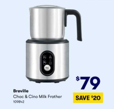 BIG W Breville Choc & Cino Milk Frother