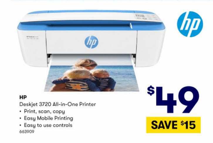 BIG W Hp Deskjet 3720 All-in-one Printer