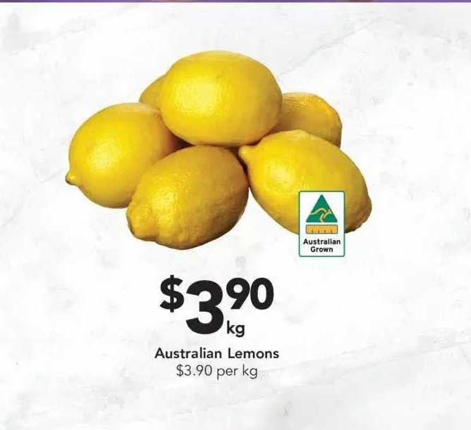 Australian Lemons Offer at Drakes