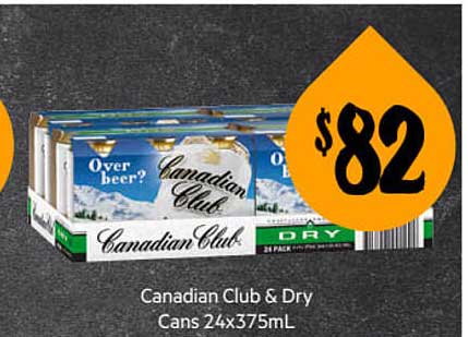First Choice Liquor Canadian Club & Dry Cans