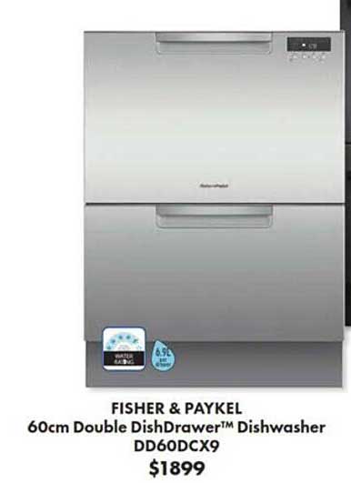 The Good Guys Fisher & Paykel Double Dishdrawer Dishwasher Dd60dcx9