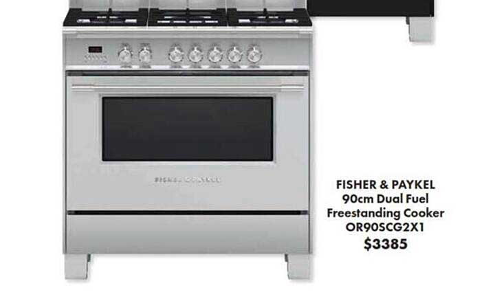 The Good Guys Fisher & Paykel Dual Fuel Freestanding Cooker