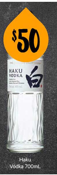 First Choice Liquor Haku Vodka