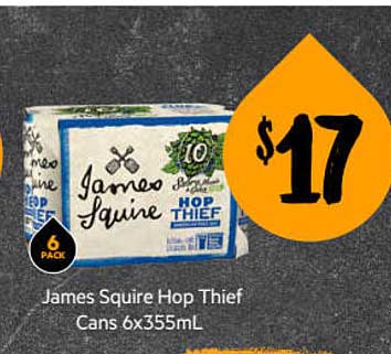 First Choice Liquor James Squire Hop Thief Cans